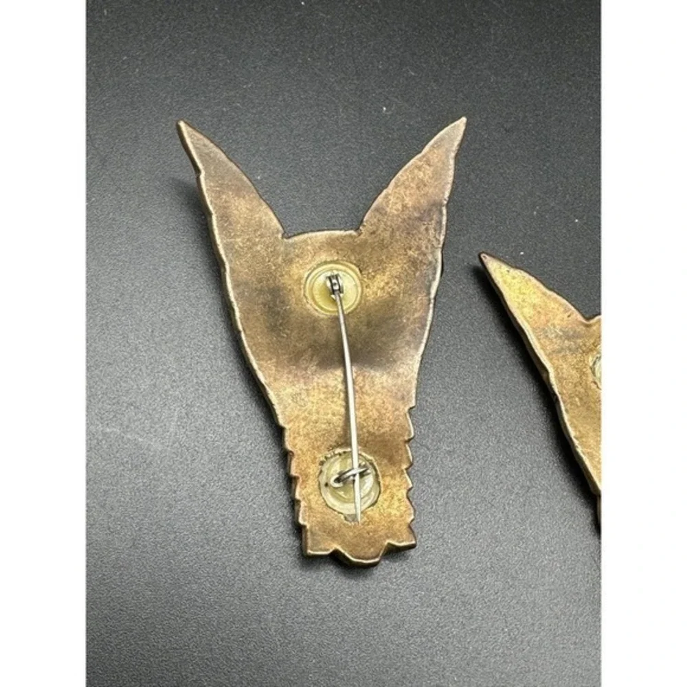 Vintage Fenrir Viking‎ Nordic Medieval Style Carved Wolf Brooch Pins